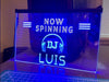 DJ Now Spinning Personalized Illuminated Sign