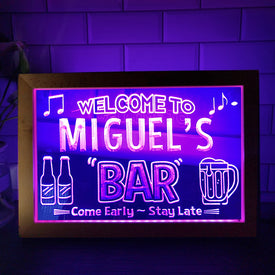 Your Design - Custom LED Neon Sign - Luxury Framed Edition