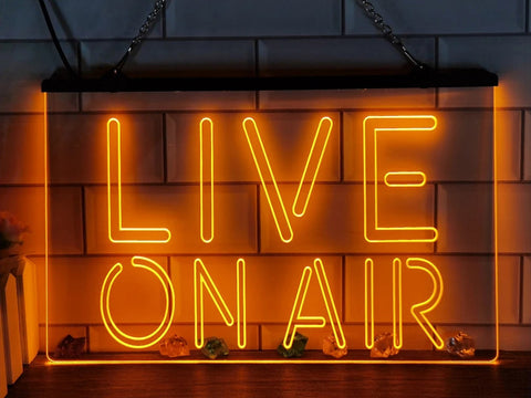 Image of Live on Air Illuminated LED Neon Sign