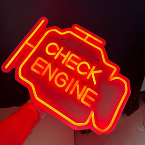 Check Engine LED Neon Flex Sign