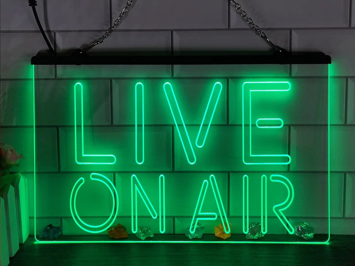 Live on Air Illuminated LED Neon Sign