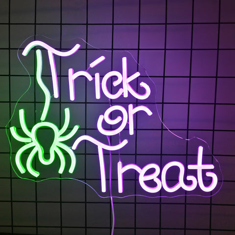 Image of Trick or Treat LED Neon Flex Sign