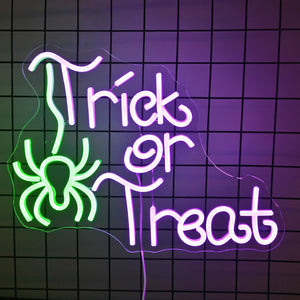 Trick or Treat LED Neon Flex Sign