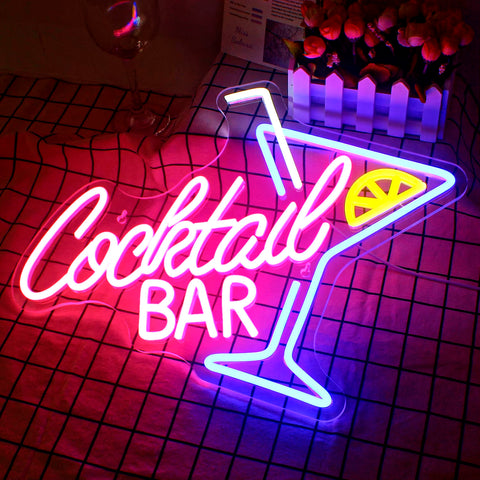 Image of Cocktail Bar LED Neon Flex Sign