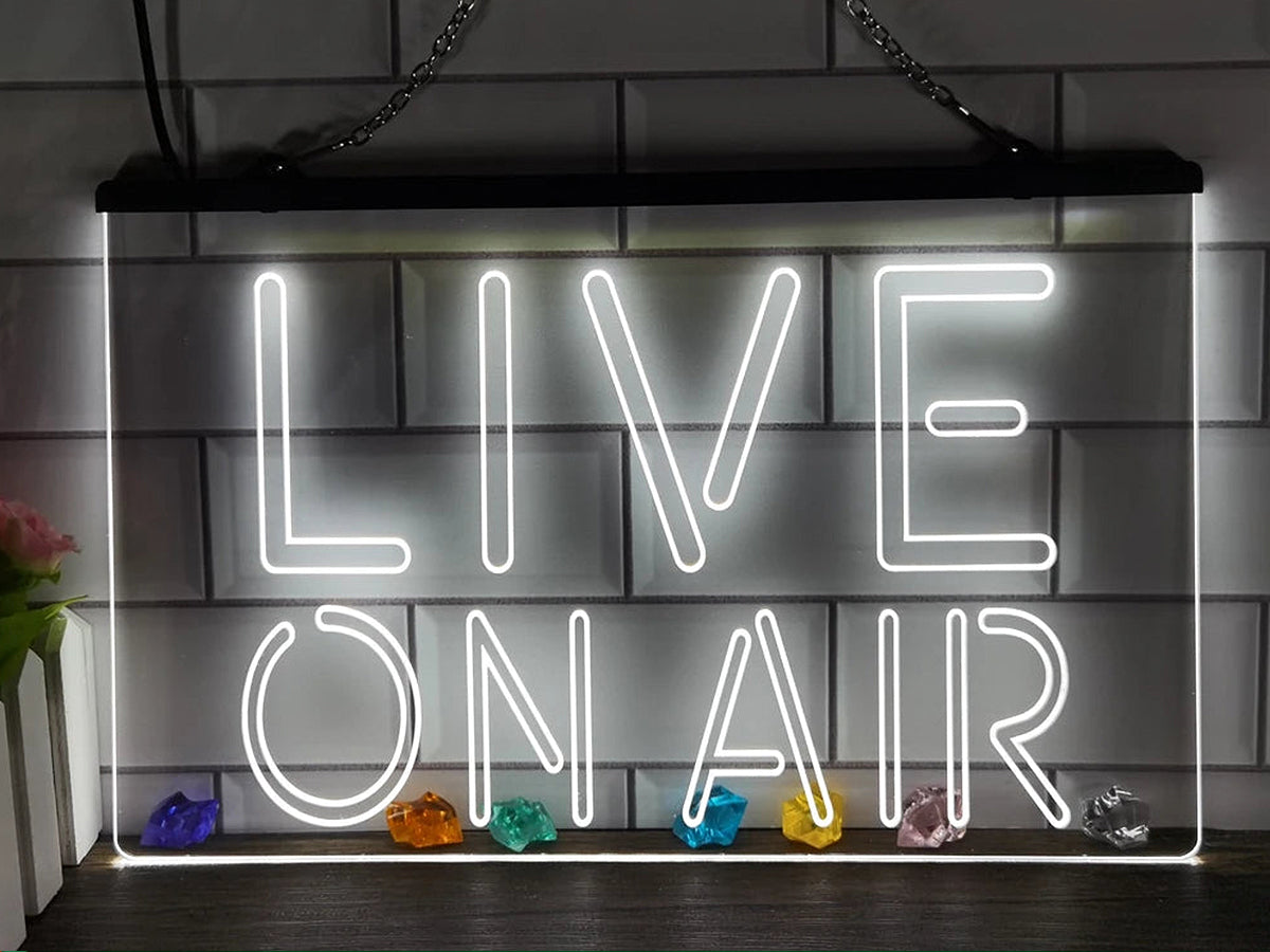 Live on Air Illuminated LED Neon Sign