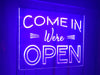 Come in We're Open Illuminated LED Neon Sign