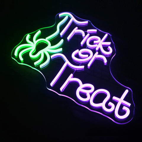 Image of Trick or Treat LED Neon Flex Sign