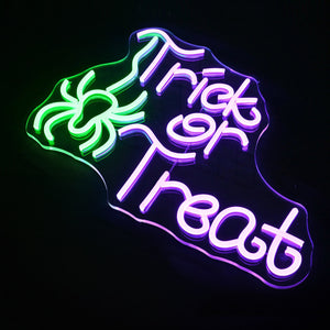 Trick or Treat LED Neon Flex Sign