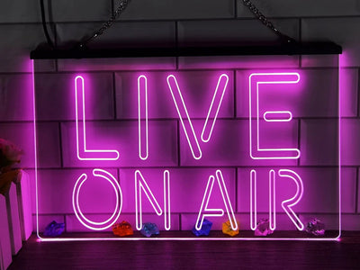 Live on Air Illuminated LED Neon Sign