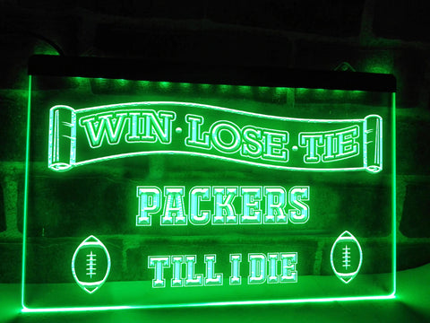 Image of Win Lose Tie Custom Team Name LED Neon Sign