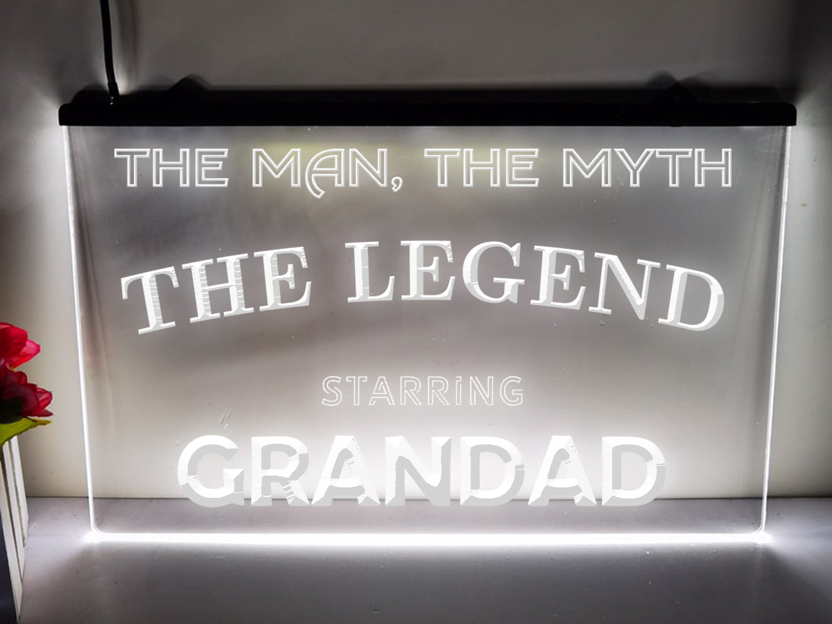 Grandad Legend Illuminated LED Neon Sign