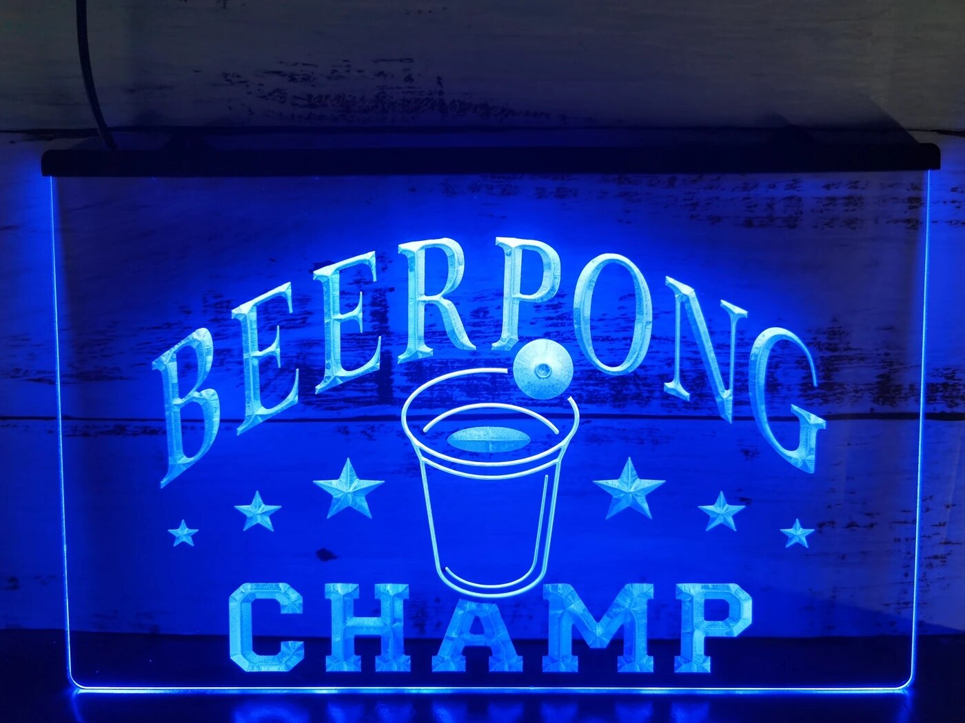 Beer Pong Champ LED Neon Illuminated Sign