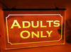 Adults Only LED Neon Illuminated Sign
