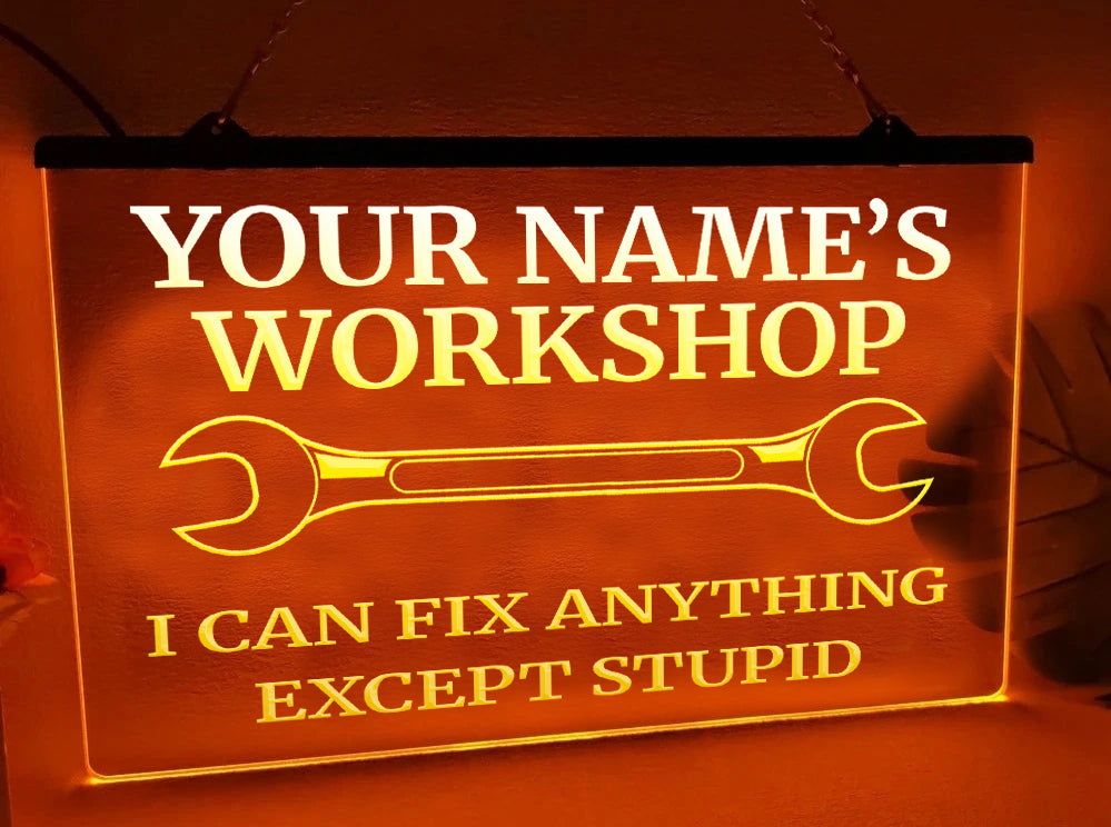 Workshop Personalized LED Neon Illuminated Sign