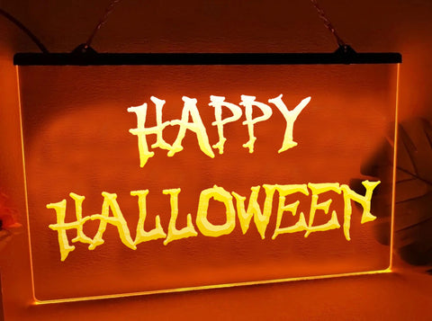 Image of Happy Halloween Illuminated Sign