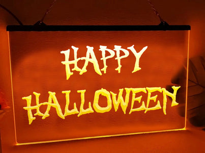 Happy Halloween Illuminated Sign