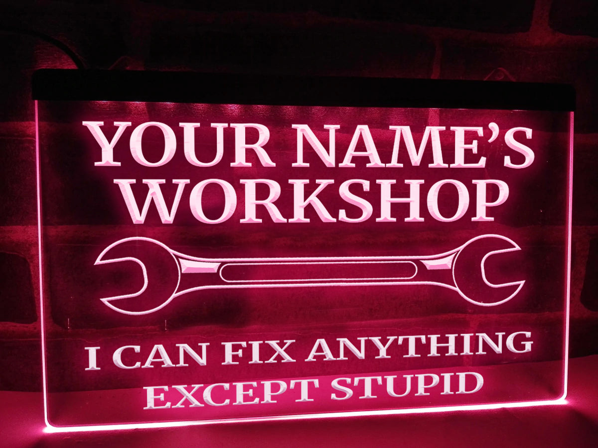 Workshop Personalized LED Neon Illuminated Sign