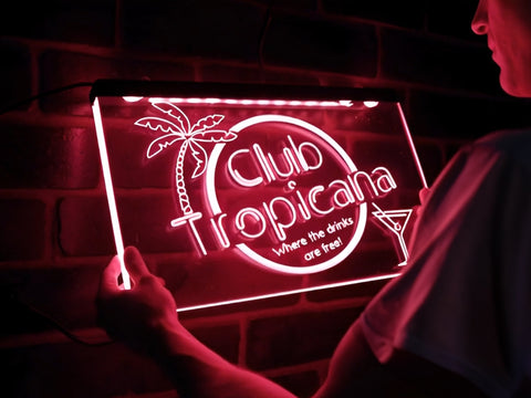 Image of Club Tropicana Illuminated LED Neon Bar Sign