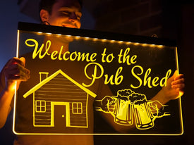 Pub Shed Illuminated Sign