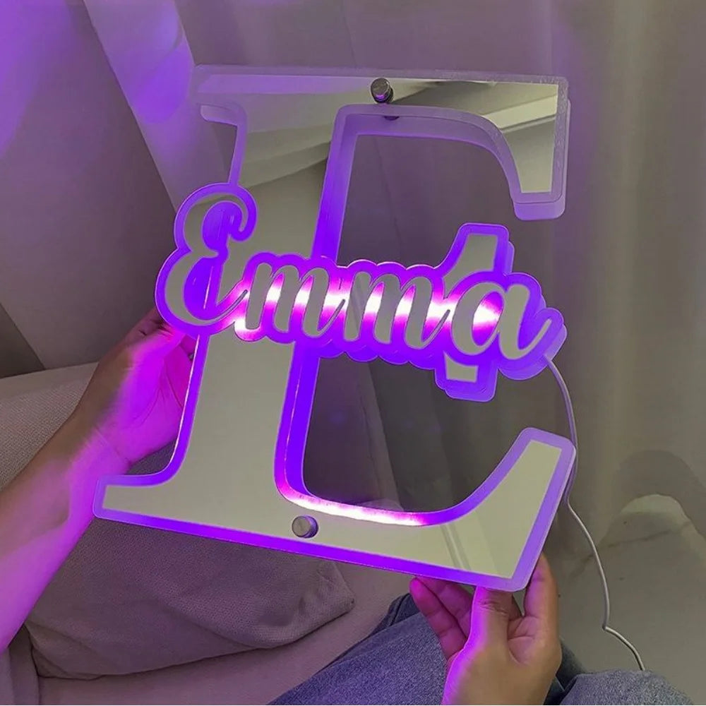 Personalized Name Letter LED Neon Mirror