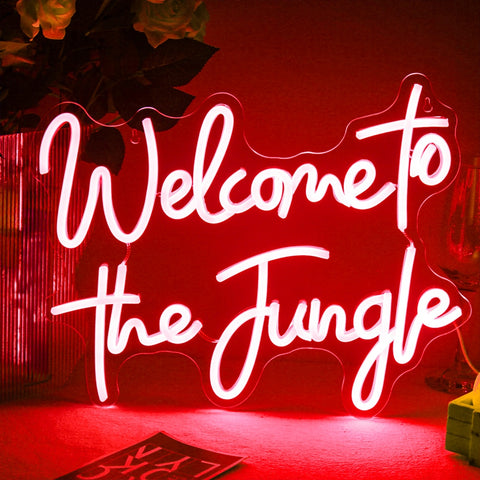 Welcome To The Jungle LED Neon Flex Sign