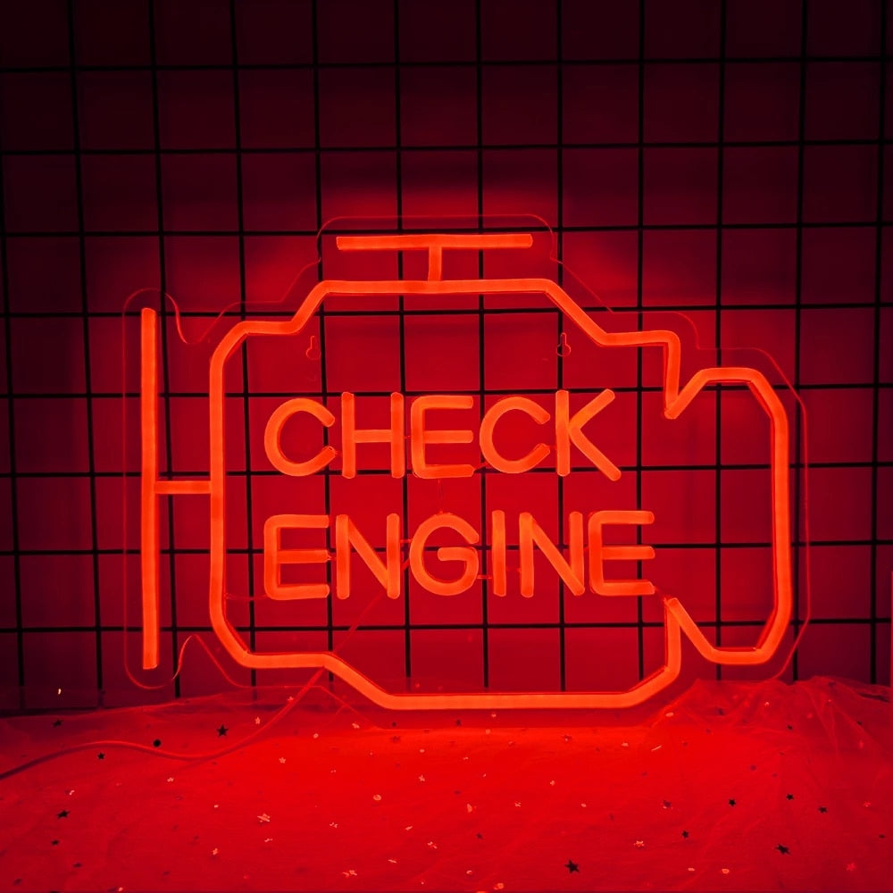 Check Engine LED Neon Flex Sign