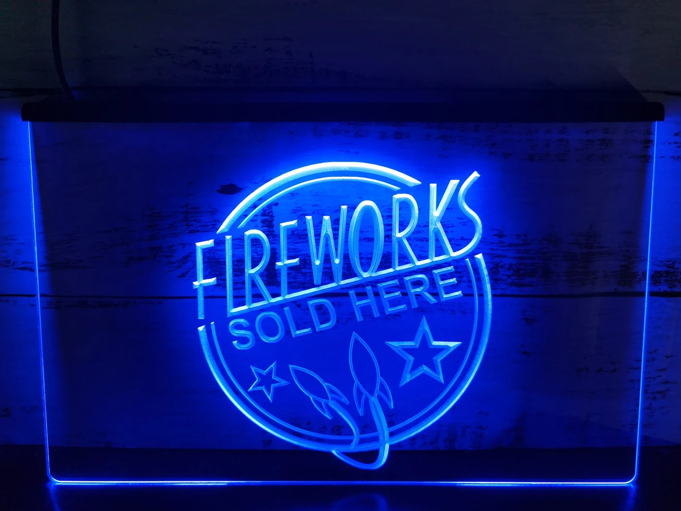Fireworks Sold Here Illuminated LED Neon Sign