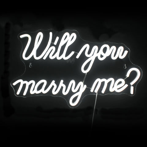 Will You Marry Me LED Neon Flex Sign