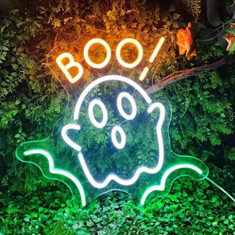 Image of BOO Halloween LED Neon Flex Sign