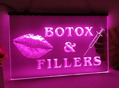 Botox and Fillers LED Neon Illuminated Sign