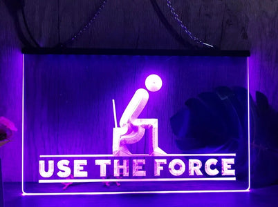 Use The Force Illuminated LED Neon Sign