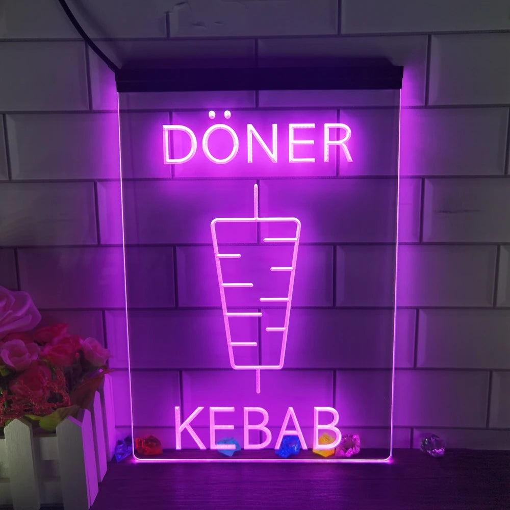Doner Kebab Illuminated LED Neon Sign