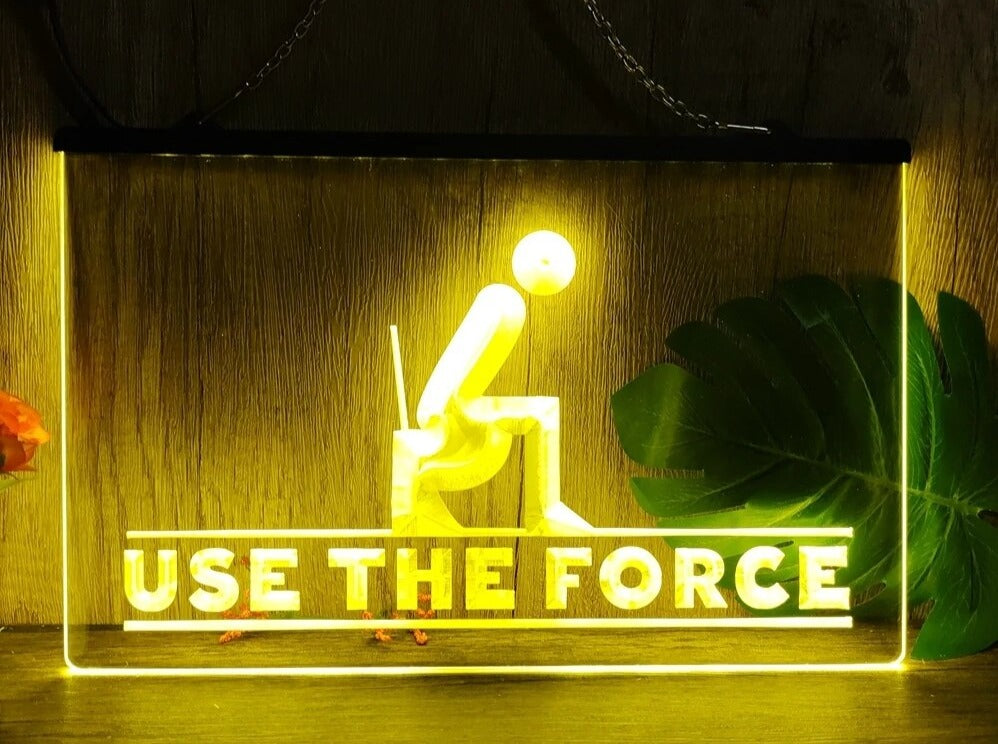 Use The Force Illuminated LED Neon Sign
