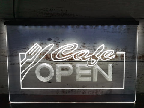 Image of Cafe Open Illuminated LED Neon Sign