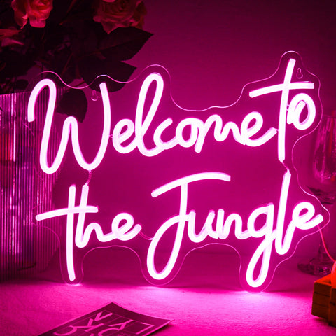 Welcome To The Jungle LED Neon Flex Sign