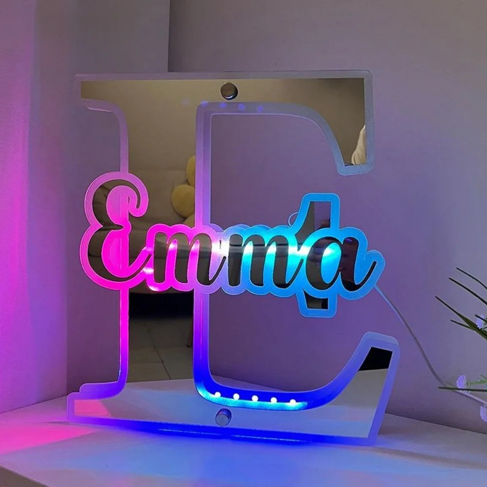 Personalized Name Letter LED Neon Mirror