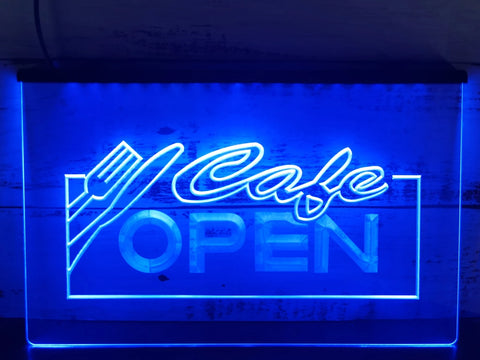 Image of Cafe Open Illuminated LED Neon Sign