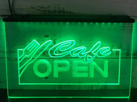 Image of Cafe Open Illuminated LED Neon Sign