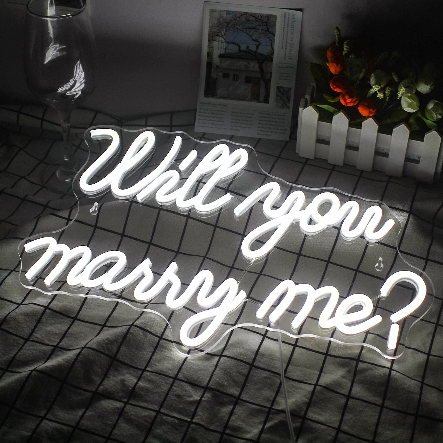Will You Marry Me LED Neon Flex Sign