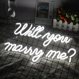 Will You Marry Me LED Neon Flex Sign