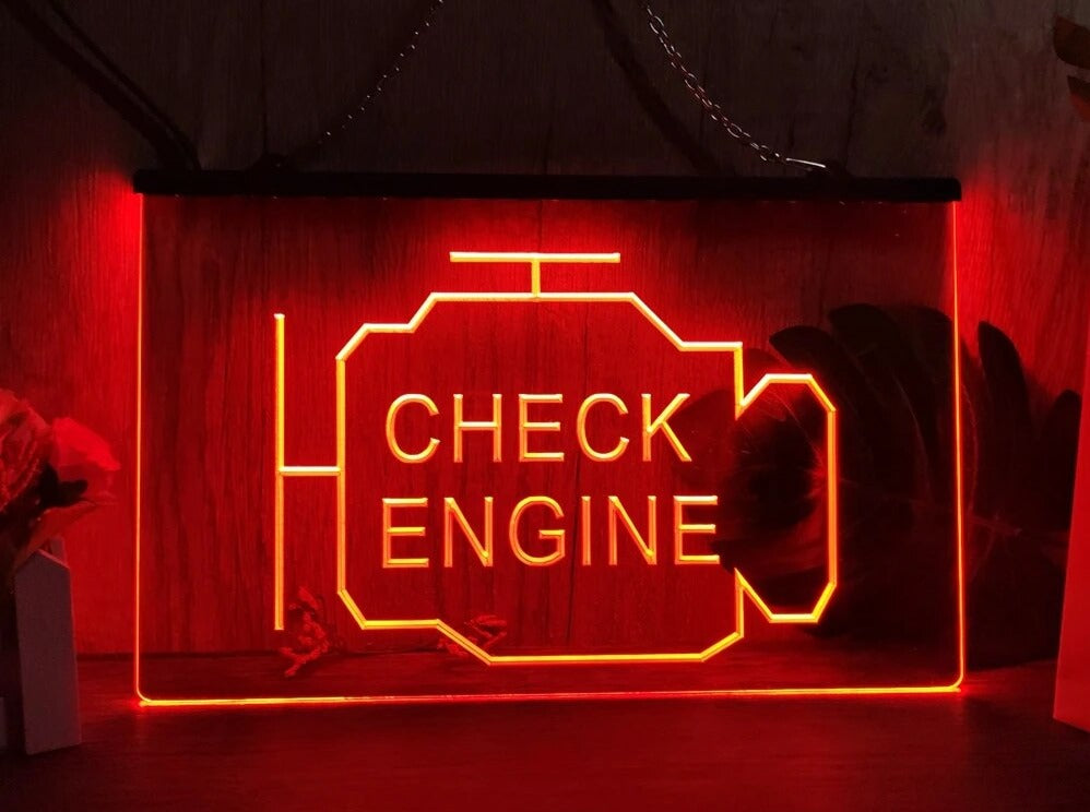 Check Engine Illuminated LED Neon Sign