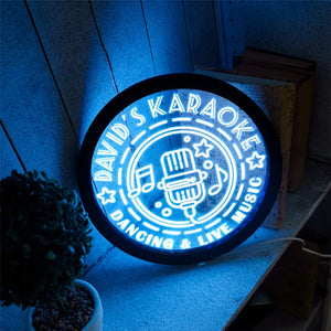 Custom LED Neon Karaoke Sign - Personalized and Color Changing