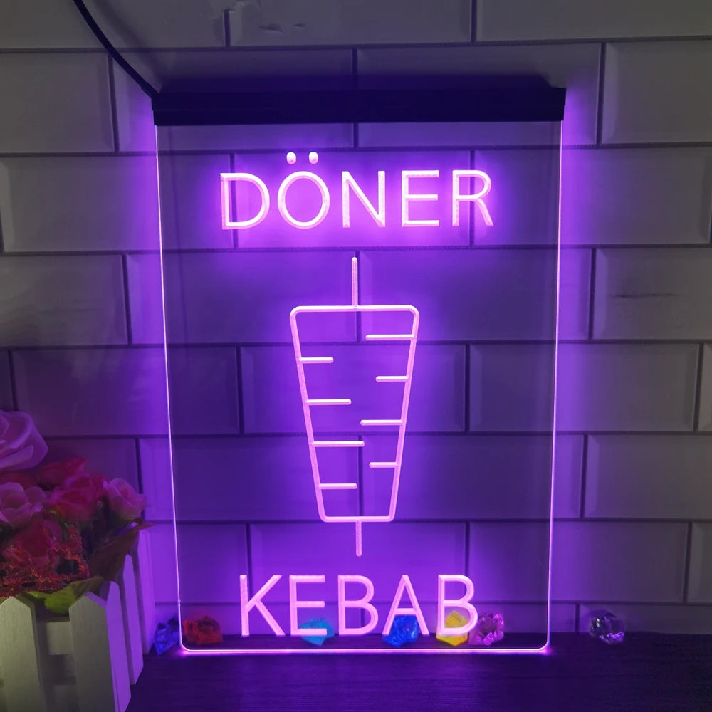 Doner Kebab Illuminated LED Neon Sign