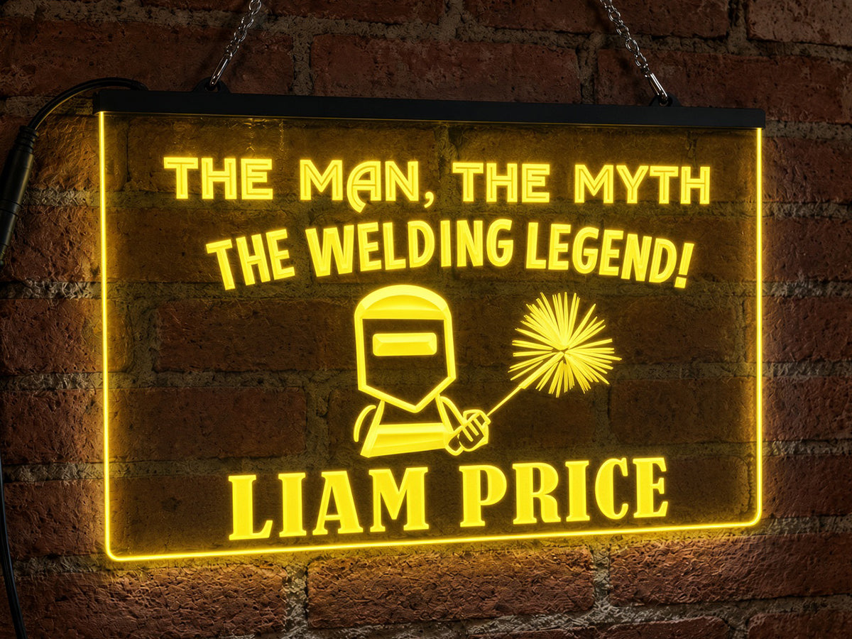 Welding Legend Personalized Illuminated Sign