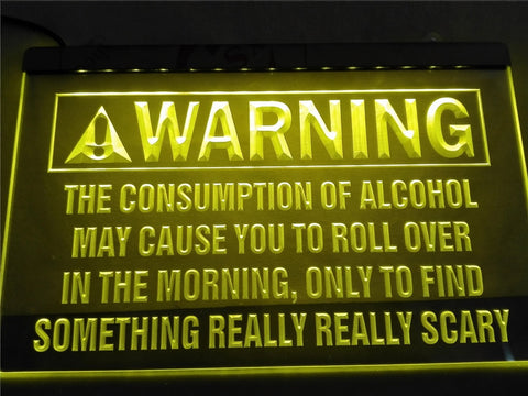 Image of Alcohol Warning Illuminated Sign