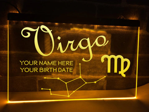 Image of Virgo Astrology Illuminated Sign