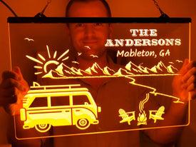 Family on Tour LED Neon Illuminated Sign