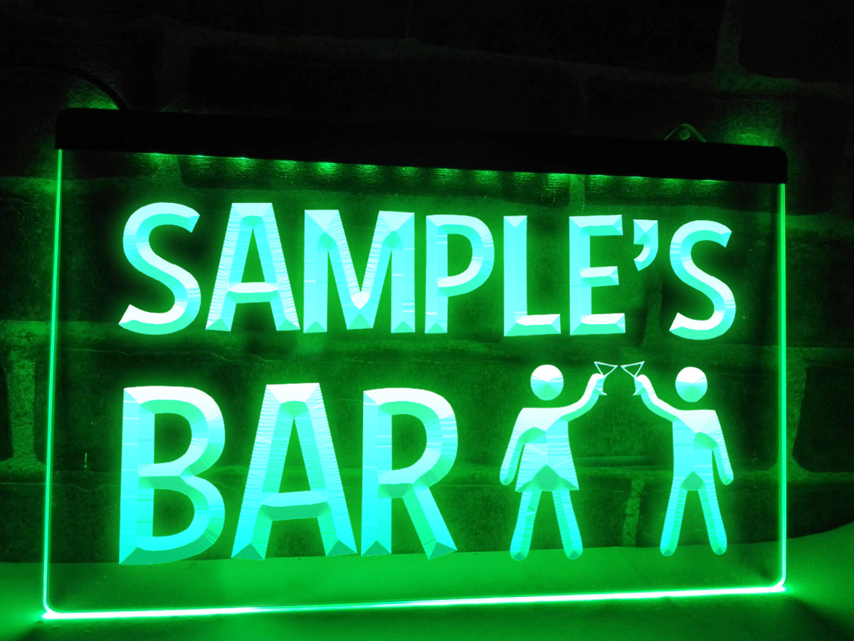 Cheers Bar Personalized Illuminated Sign