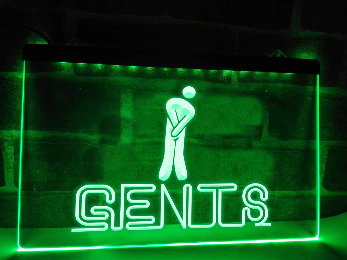 Gents Restroom Illuminated Sign