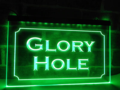 Glory Hole LED Neon Illuminated Sign